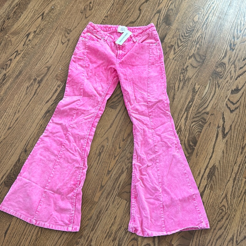 Urban Outfitters Pink Flare Pants